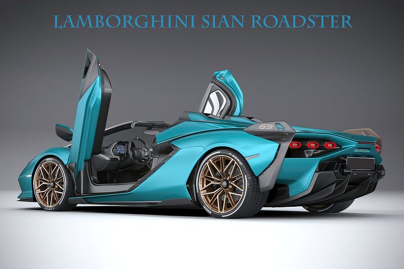 Lamborghini Sian Roadster met tekst van Gert Hilbink