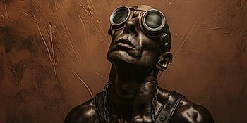 Homme aux vêtements et au style bizarres