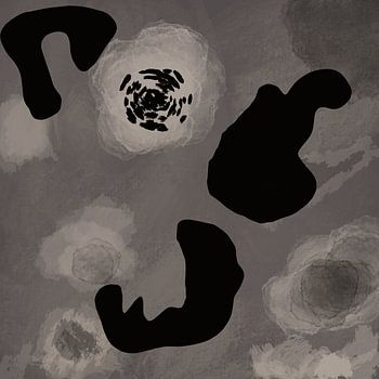 Silence morphique - Peinture abstraite dans les tons de terre