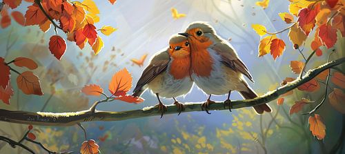 SnuggleTweet von Blickfänger Gemälde