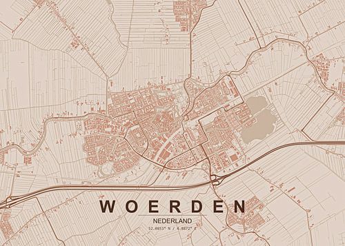 Stadtplan von Woerden