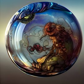 The four elements in glass by Harmanna Digital Art