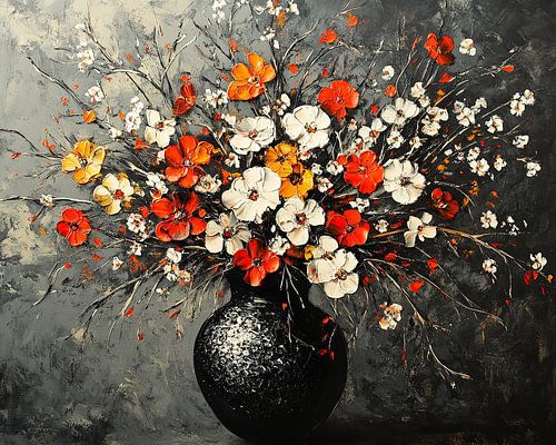 Modern Flowers by ARTEO Paintings