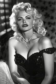 black and white classic movie star