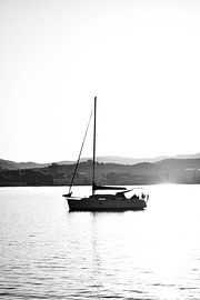 Sailboat at sea by Sanne Elisa
