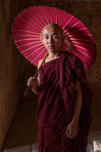 Junger Mönch in Bagan, Myanmar