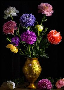 Elegant bloemenboeket in impressionistische stijl