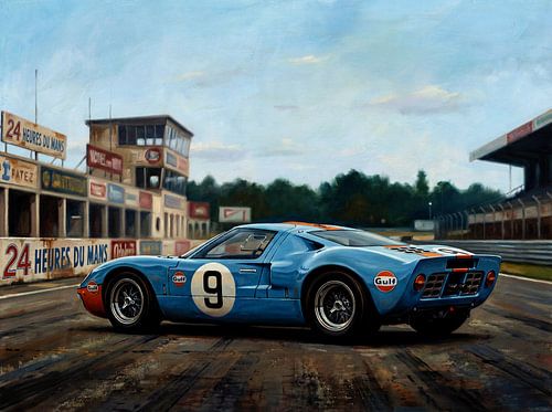 Ford GT40 Gulf Le Mans-beschildering