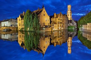 Rozenhoedkaai in Bruges in Belgium