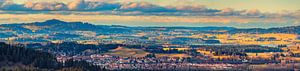 Panorama des Ostallgäus, Bayern, Deutschland