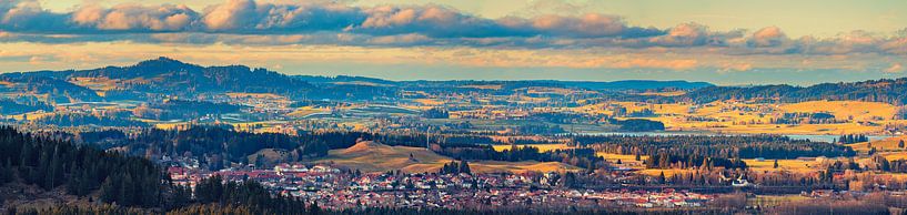 Panorama des Ostallgäus, Bayern, Deutschland von Henk Meijer Photography