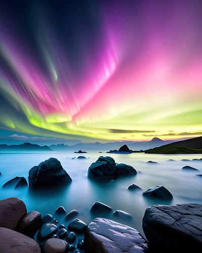 L'aurore boréale en couleurs