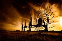 Hay Rakes in the field
