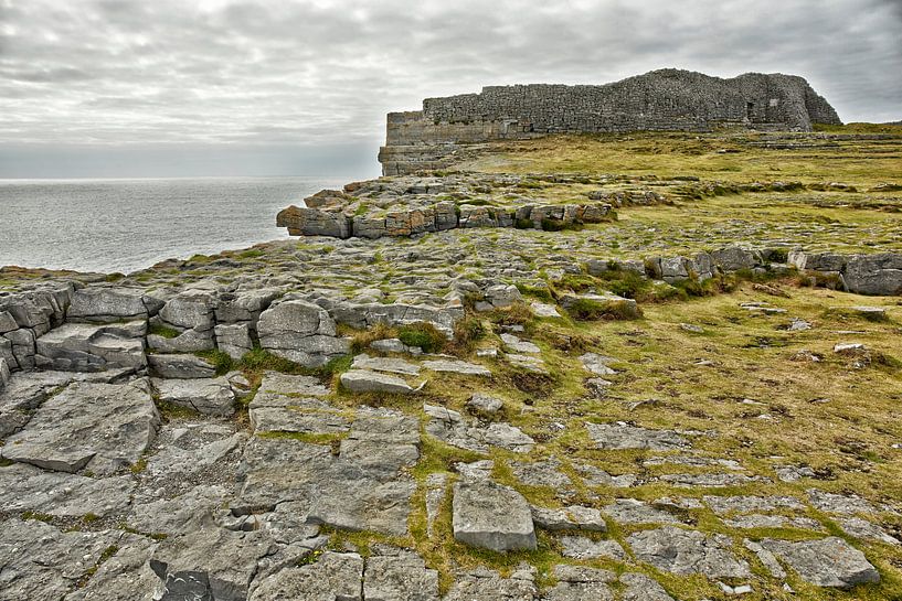 Dún Aonghasa the largest prehistoric stone fortress on Inishmore on the Aran Islands by Tjeerd Kruse