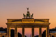 Brandenburger Tor bij zonsondergang van Frank Herrmann thumbnail