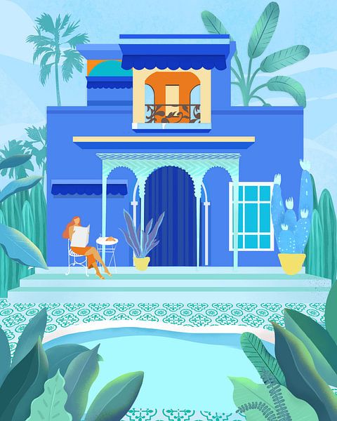 Blue Oasis by Petra Lizde