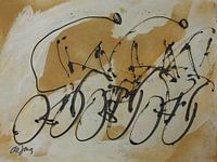 Drie fietsers