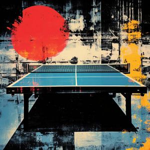 Tennis de table Pop Art sur ARTemberaubend