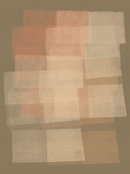 Wabi-sabi abstract. Modern minimalist painting by Dina Dankers