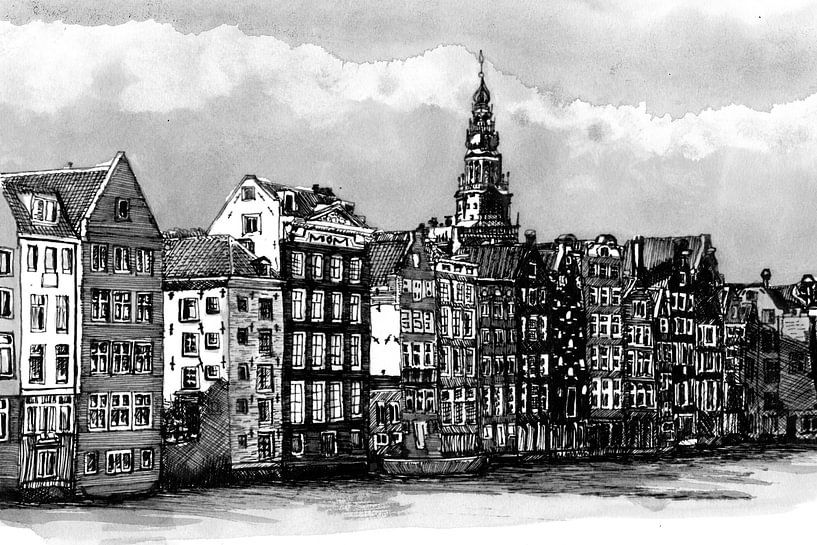 Damrak Amsterdam Pays-Bas par Hendrik-Jan Kornelis