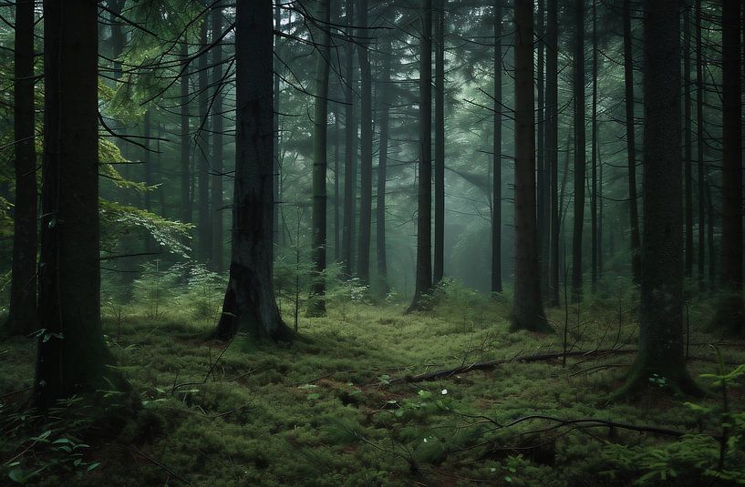Gefluister van bladeren in de herfstwind van fernlichtsicht