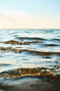 Sanfte Nordsee Wellen