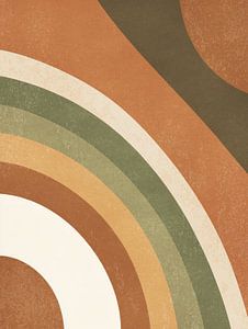 Nostalgisch abstract retro kunstwerk