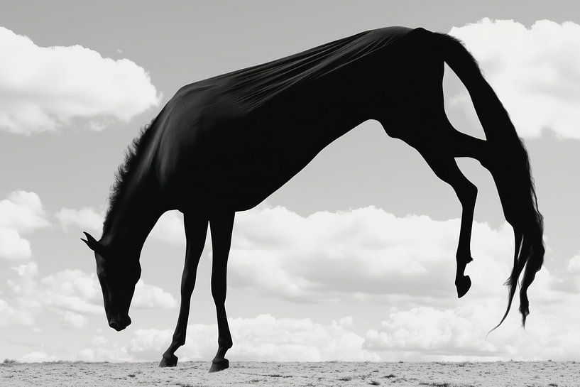 Shadow of Grace - Surreal Horse in Motion by Eva Lee