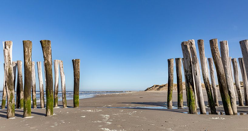 Beach posts Westenschouwen by Percy's fotografie