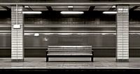 Underground ghost train station at Berlin's Nordbahnhof S-Bahn platform