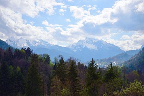 Sneeuw op de Duitse Alpen