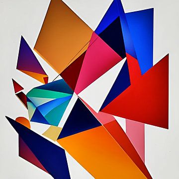 Geometrisch abstract van Karl-Heinz Lüpke