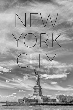 NYC Freiheitsstatue | Text & Skyline