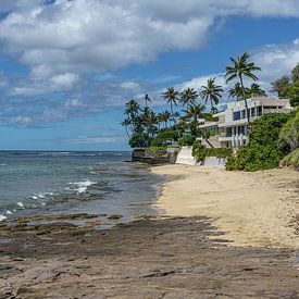 Uitzicht op de Stille Oceaan. van Jaap van den Berg
