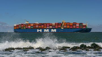 HMM containerschip Algeciras. van Jaap van den Berg