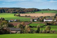 Epen, Landschap met volmolen en vakwerkgroepje de Plaatmburg van Leo Langen thumbnail