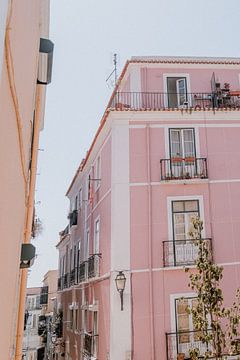 Pastel kleurrijk Lissabon, Portugal