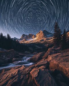 Sternenhimmel über dem Canyon