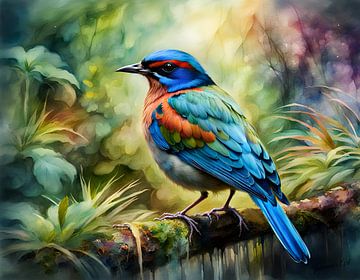 Prachtige vogels van de wereld - Gurney Pitta vogel1 van Johanna's Art