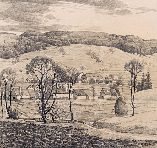 JOSEF STOITZNER, Uit het zuidelijke Wienerwald, ca 1920