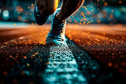 Dynamische hardloper startmoment