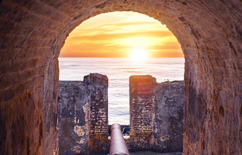 Sonnenuntergang von Fort Beekenburg von Melissa vd Bosch