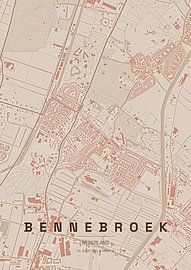 Lageplan von Bennebroek von Stef van Campen