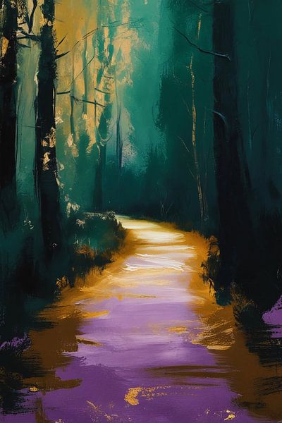 Chemin mystique dans la lumière de la forêt par Imperial Art House