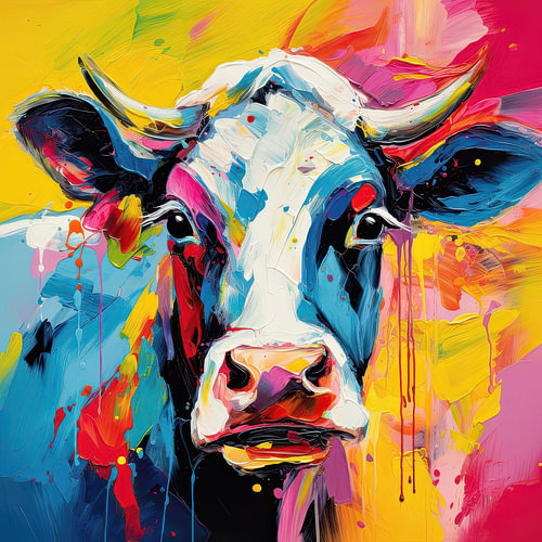 Portrait of a cow