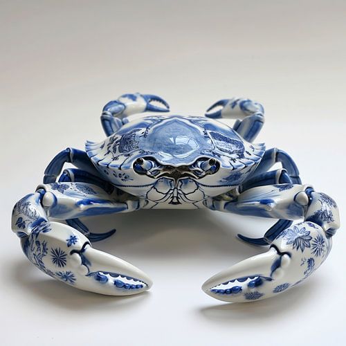 Krab delfts blauw