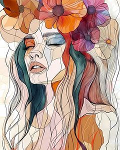 Abstract Floral Frau 3
