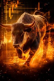 Bulle im Aufstieg – Finanzsymbolik von Poster Art Shop