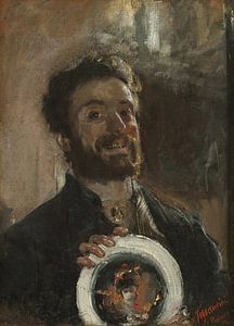 Antonio Mancini - Selbstporträt