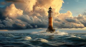 Abendrot am Leuchtturm